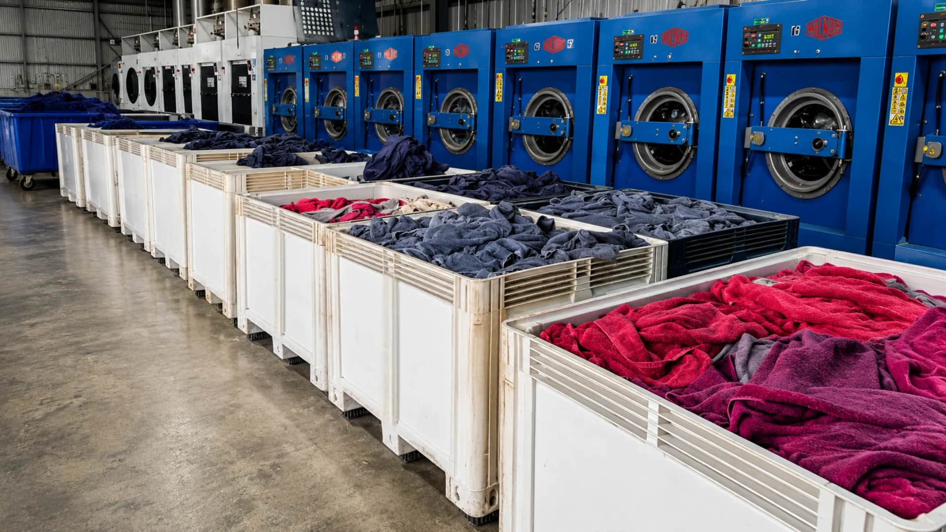 Laundry Services — plastic pallets and material handling
